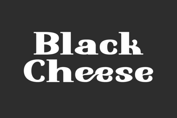 Black Cheese: A Bold Serif Font for Impactful Digital Design