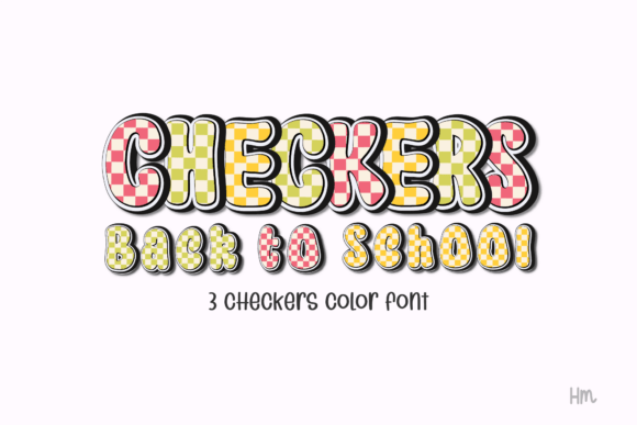 Checkers Yellow: A Playful Typographic Statement