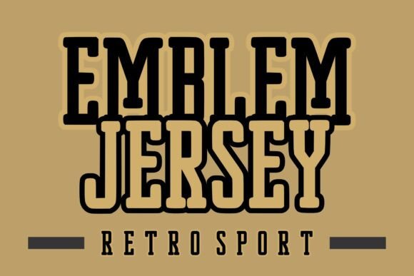 Emblem Jersey: A Bold Serif for Branding