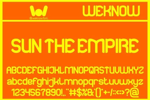 Font That Commands Attention: Sun the Empire