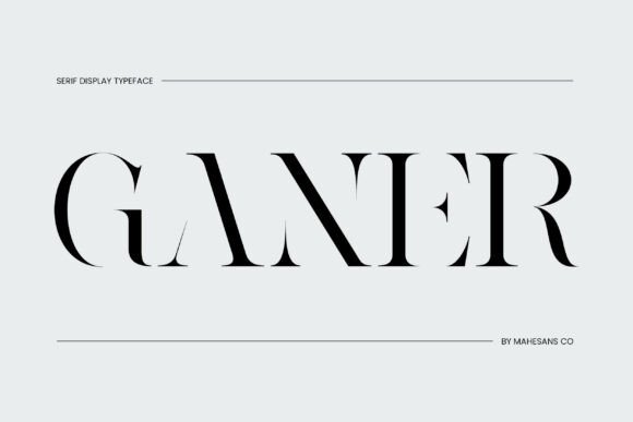 Ganer Regular: A Serif Font for Editorial Excellence