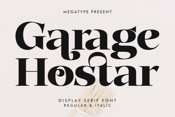 Garage Hostar: A Serif Font for Creative Crafters