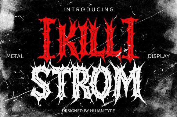 Killstrom: A Grunge Horror Font for Bold Campaigns