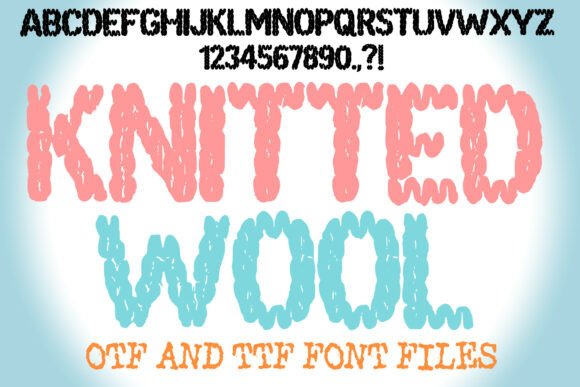 Knitted Wool: A Warm and Playful Typeface for Creative Branding