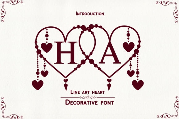 Line Art Heart: A Designer’s Take on Romantic Typography