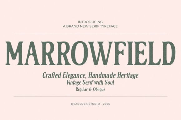 Marrowfield: A Font That Breathes Life into Handmade Creations