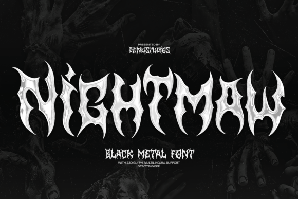 Nightmaw: A Bold Blackletter Font for Digital Design