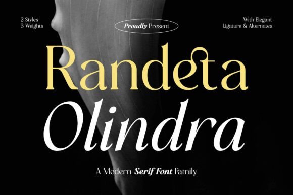 Randeta Olindra: A Serif Font for Modern Web Design