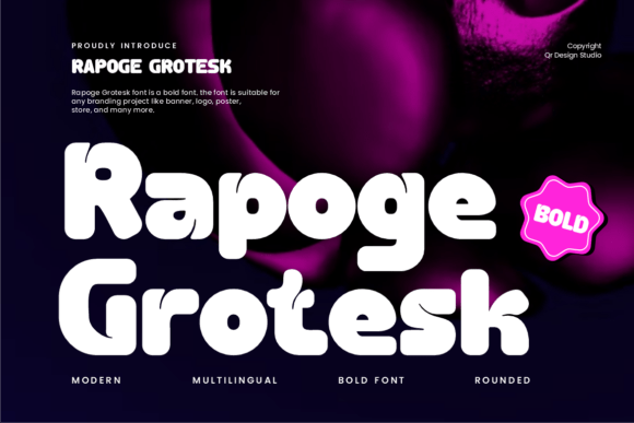 Rapoge Grotesk: A Bold Choice for Modern Editorial Design