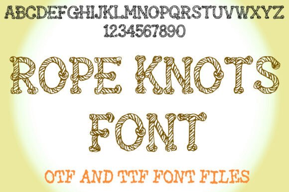 Rope Knots Font for Web Design