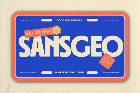 Sansgeo: A Bold Retro Font for Branding