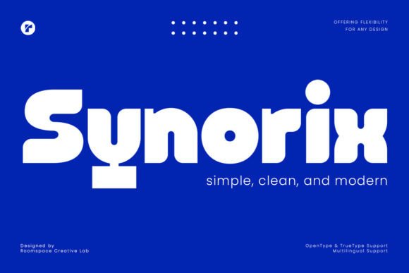 Synorix: A Bold Sans Serif for Modern Branding